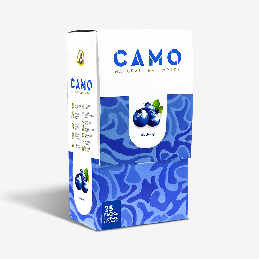 Camo • 5 wrap pouch • 25 Pouch Display, BDD Wholesale