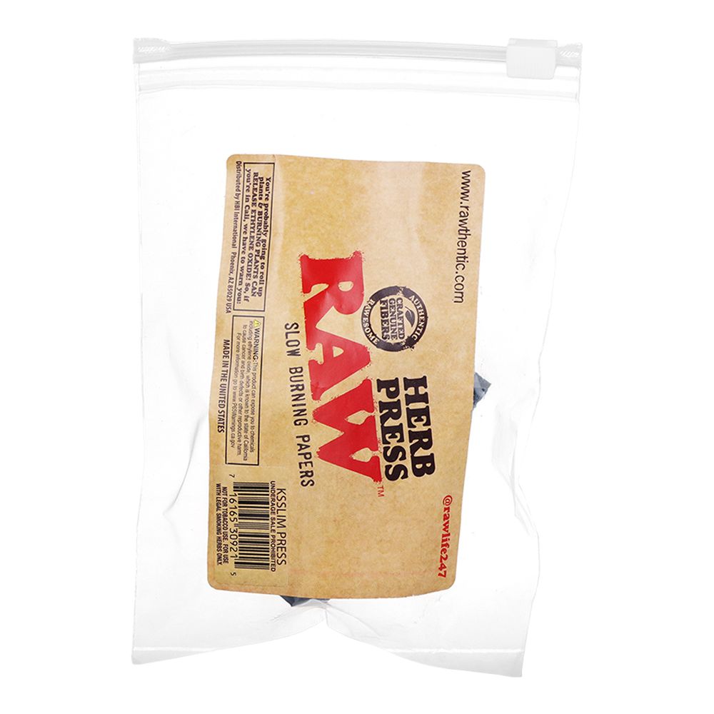 RAW King Size Wide Herb Press - 3.5"x1.5", BDD Wholesale