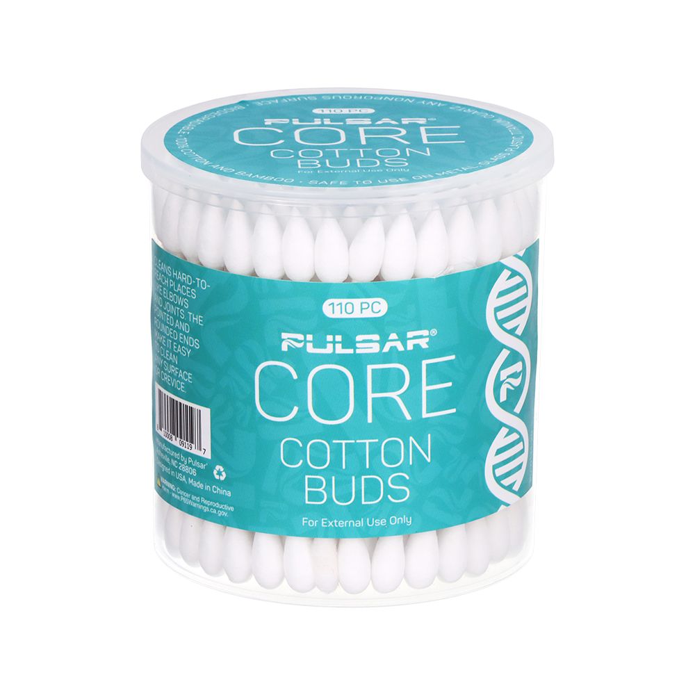 6CT BUNDLE - 110PC TUB - Pulsar CORE Dual Tip Cotton Buds, BDD Wholesale