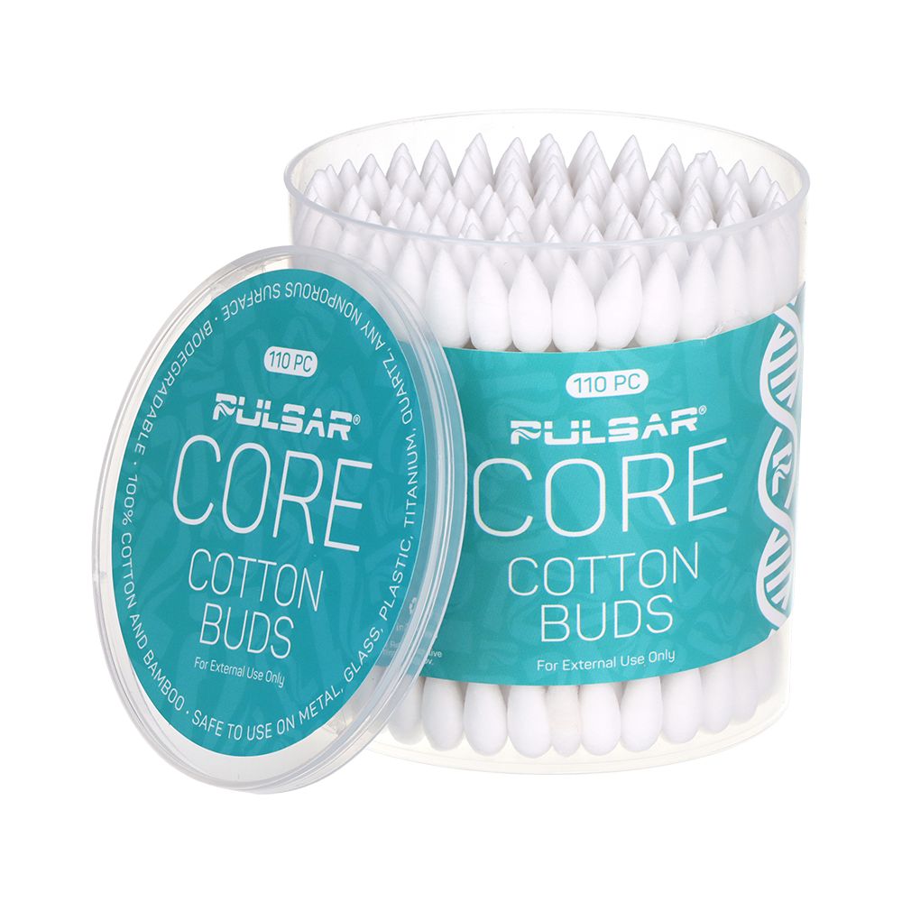 6CT BUNDLE - 110PC TUB - Pulsar CORE Dual Tip Cotton Buds, BDD Wholesale