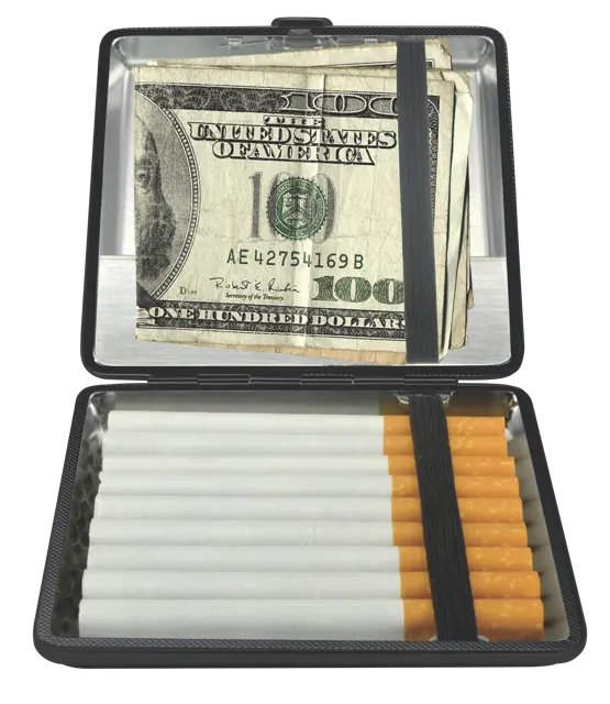 Cigarette Case with USB Coil Lighter - 8 Pieces Per Retail Ready Display 25633 SMOKEZILLA