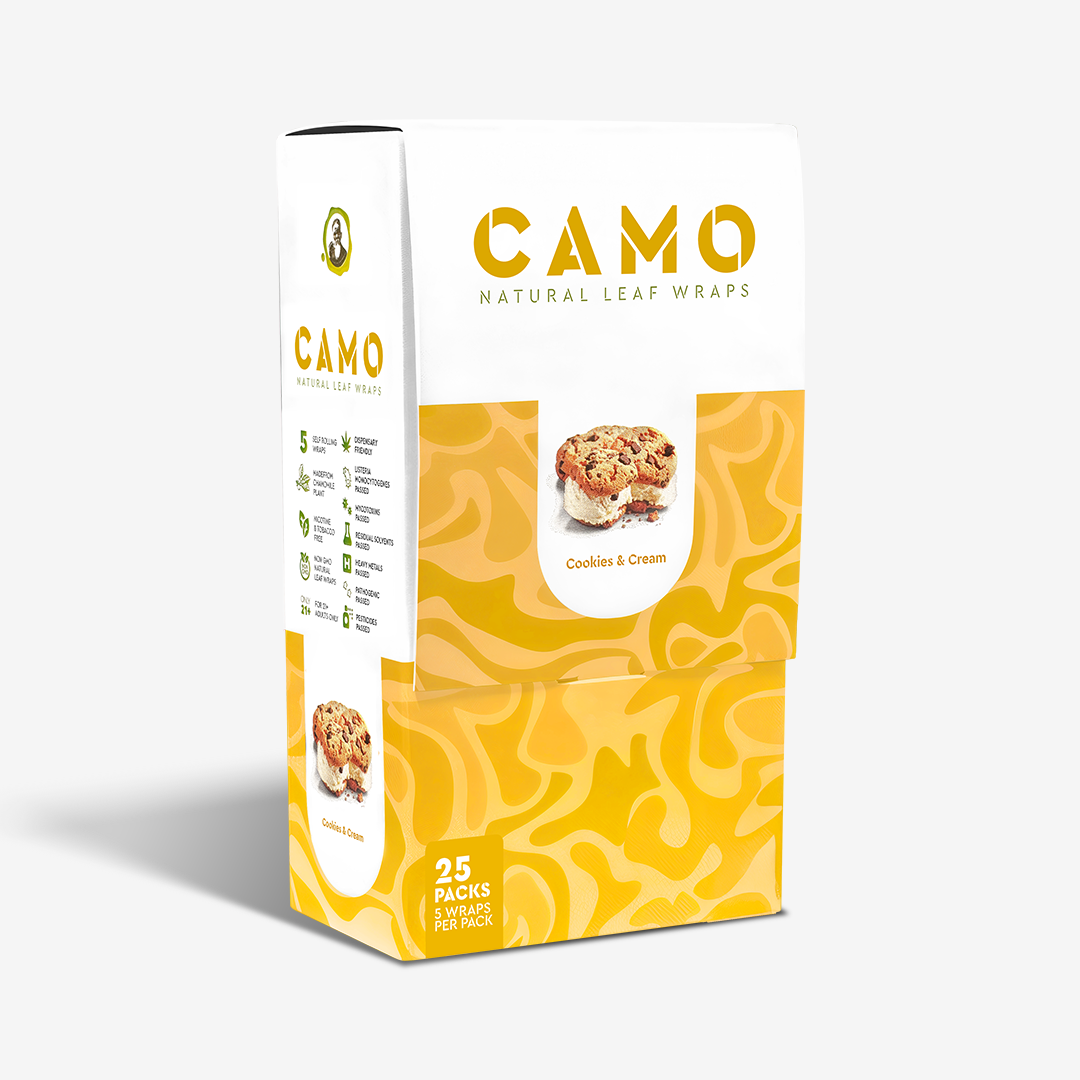 Camo • 5 wrap pouch • 25 Pouch Display, BDD Wholesale