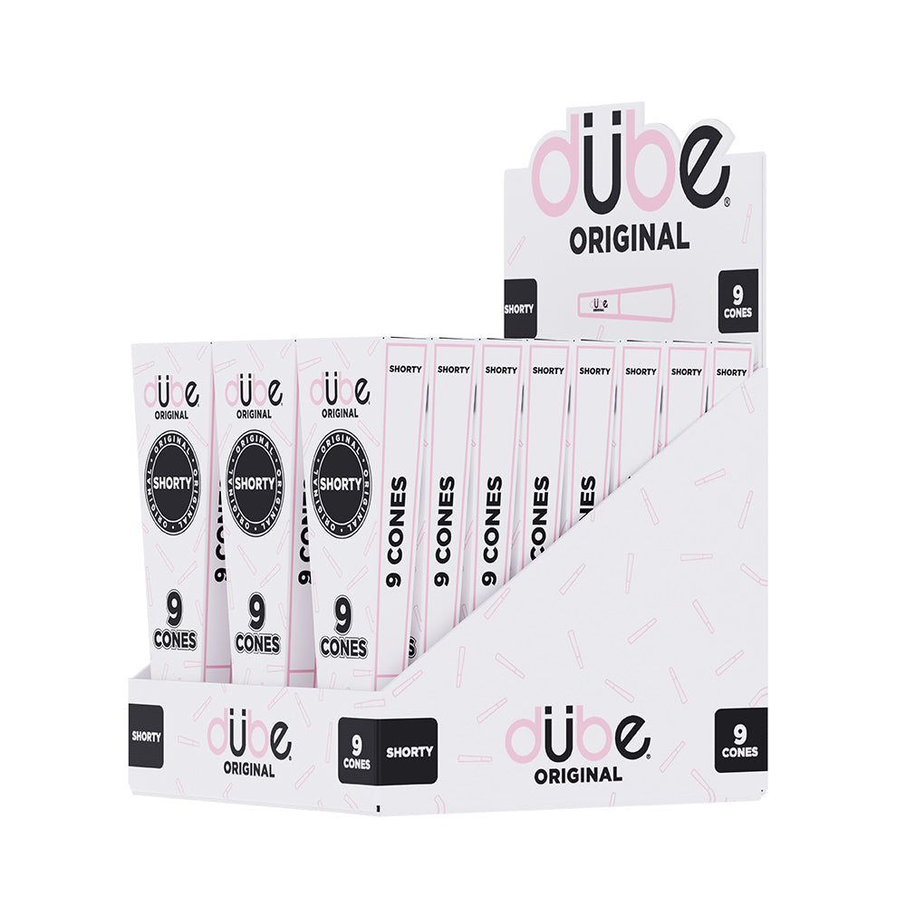 DUBE ORIGINAL PINK CONES SHORTY - 9 CONES - 24 COUNT DISPLAY