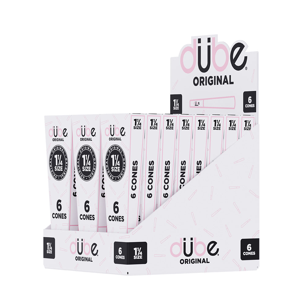 DUBE ORIGINAL PINK CONES 1 1/4 - 6 CONES - 24 COUNT DISPLAY