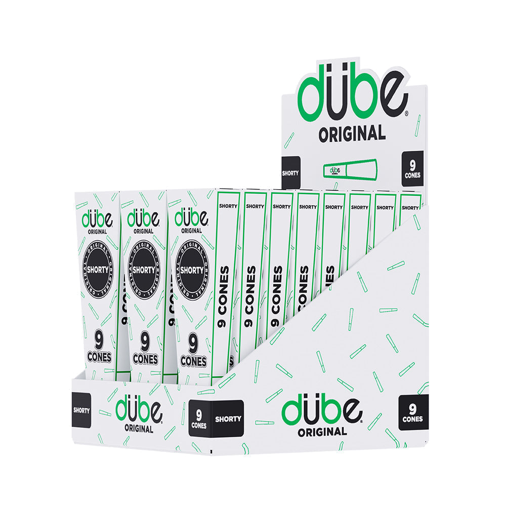 DUBE ORIGINAL GREEN CONES SHORTY - 9 CONES - 24 COUNT DISPLAY