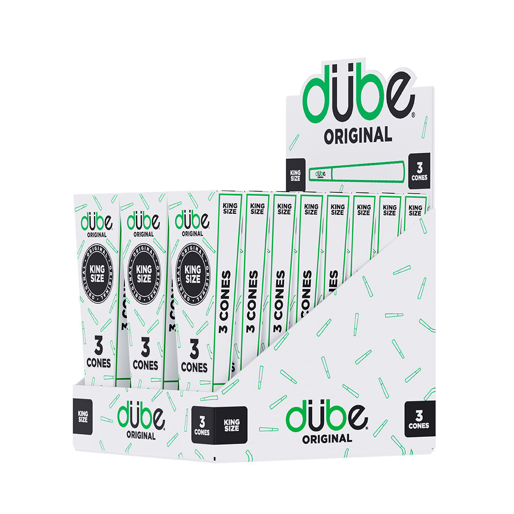 DUBE ORIGINAL GREEN CONES KING - 3 CONES - 24 COUNT DISPLAY