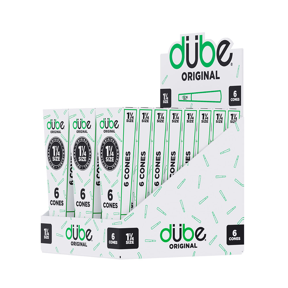 DUBE ORIGINAL GREEN CONES 1 1/4 - 6 CONES - 24 COUNT DISPLAY