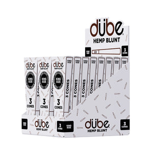 DUBE HEMP BLUNT KING CONES - 3 CONES - 24 COUNT DISPLAY