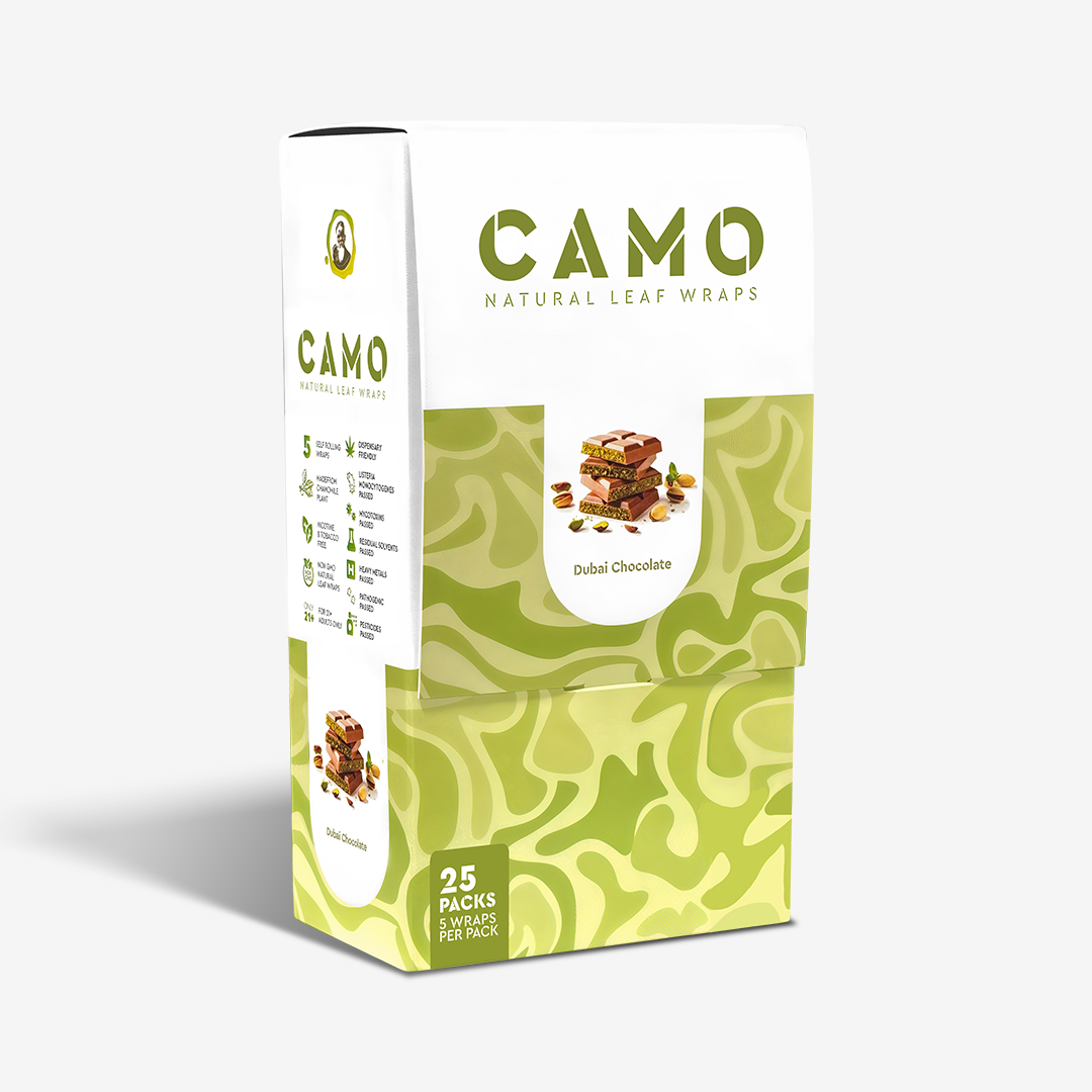 Camo • 5 wrap pouch • 25 Pouch Display, BDD Wholesale