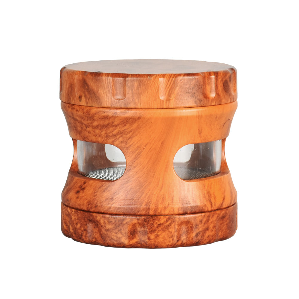 Resin Faux Wood Grinder w/ View Window, BDD Wholesale