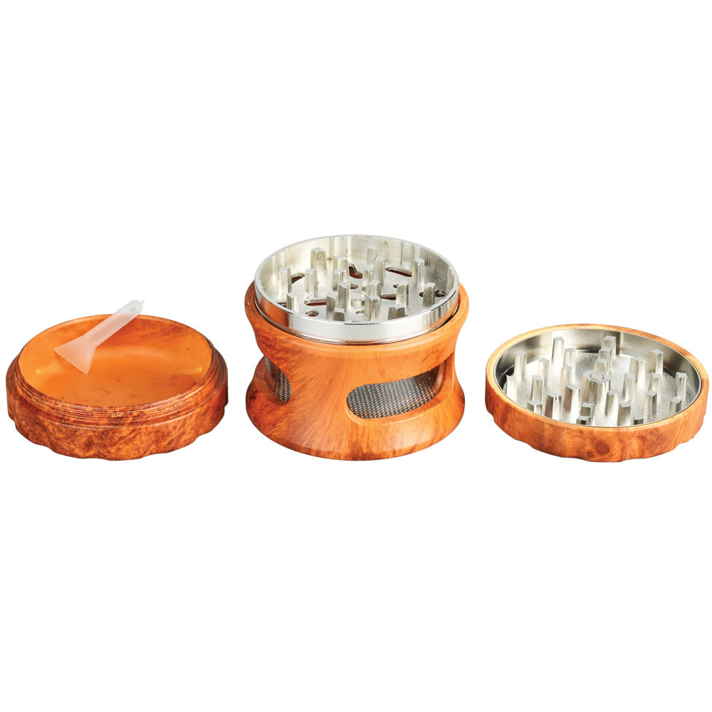 Resin Faux Wood Grinder w/ View Window, BDD Wholesale