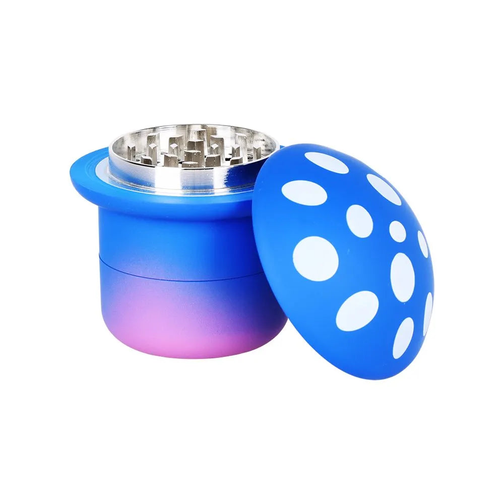 6CT DISPLAY - Gradiant Mushroom Grinder - 4pc / 2.7" / Assorted Colors, BDD Wholesale