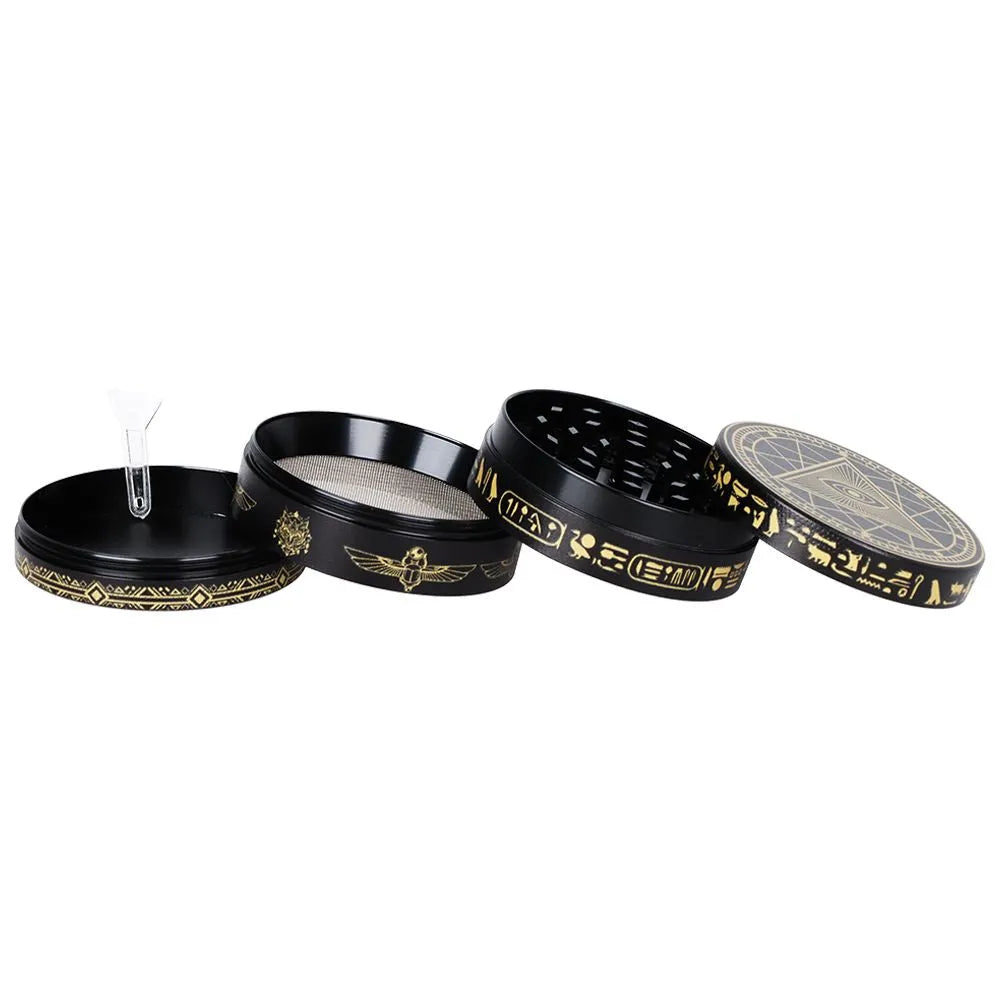 12CT DISPLAY - All-Seeing Eye Metal Grinder - 4pc / 2.5", BDD Wholesale