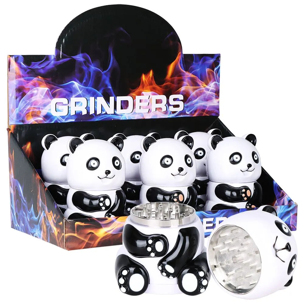 6CT DISPLAY - Panda Grinder - 4pc / 3", BDD Wholesale