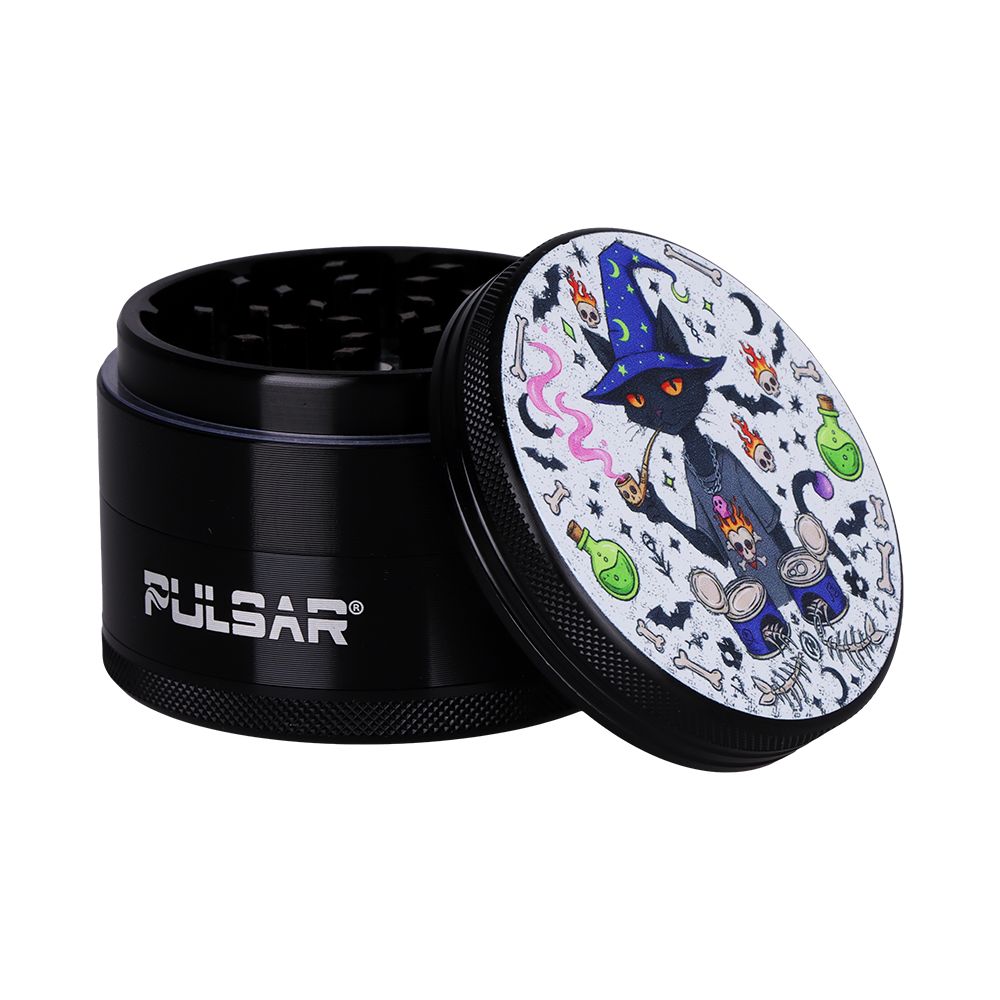 6PC DISPLAY - Pulsar Design Series Grinder - 2.5" / 4pc / Assorted Designs, BDD Wholesale