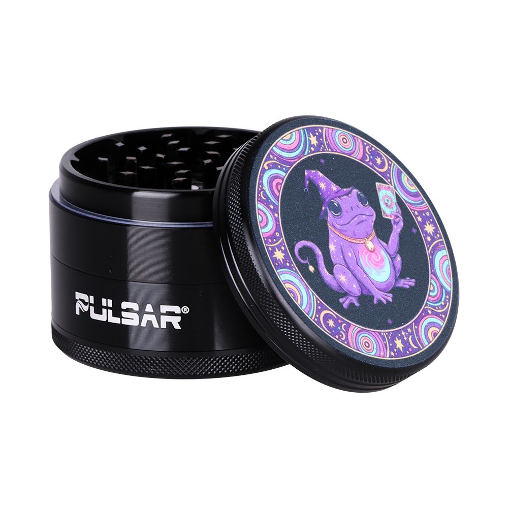 6PC DISPLAY - Pulsar Design Series Grinder - 2.5" / 4pc / Assorted Designs, BDD Wholesale