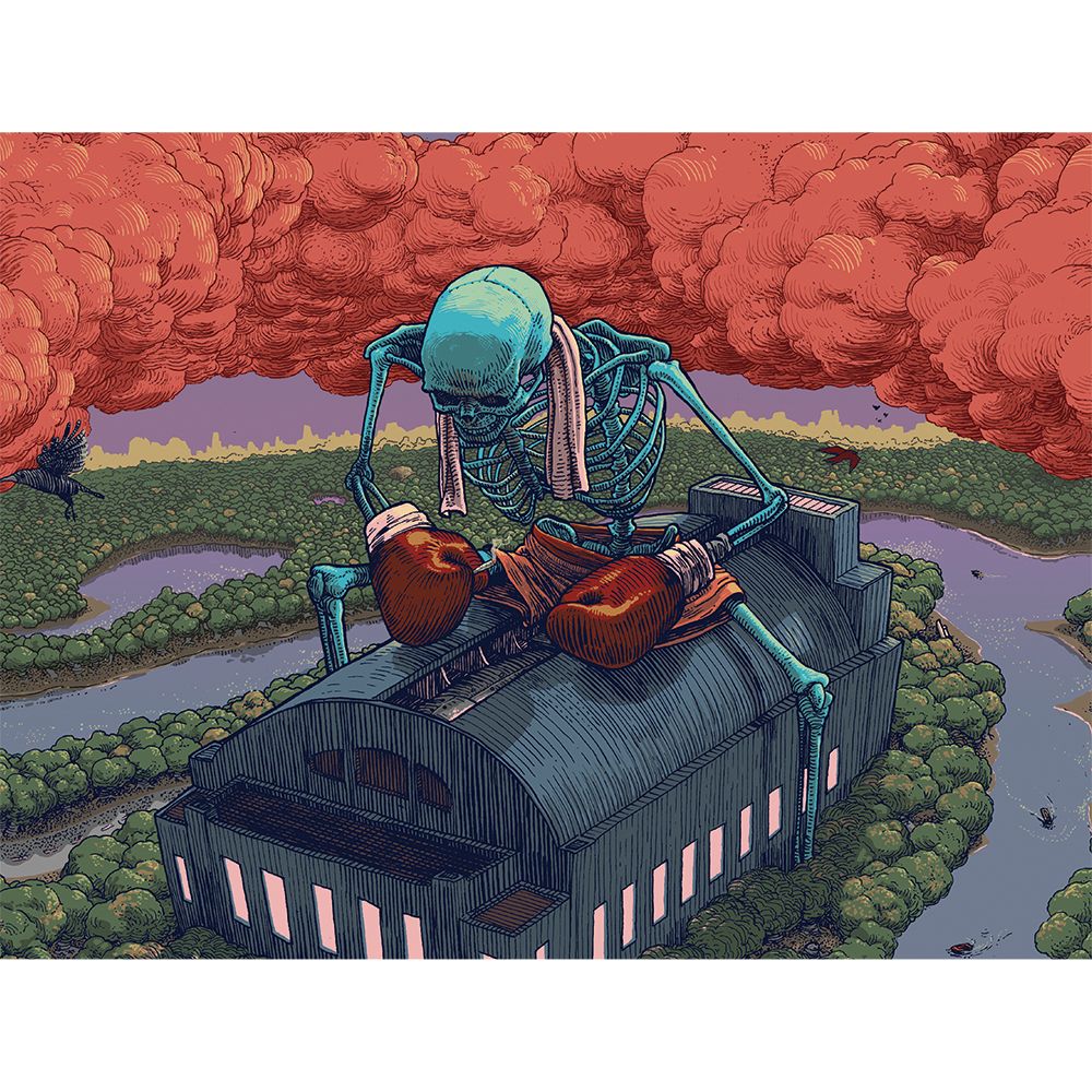 Grateful Dead x Pulsar Inside Print Bent Sherlock Pipe | 4", BDD Wholesale