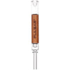 Pulsar Quartz & Wood Deco Dab Straw - 5.75", BDD Wholesale