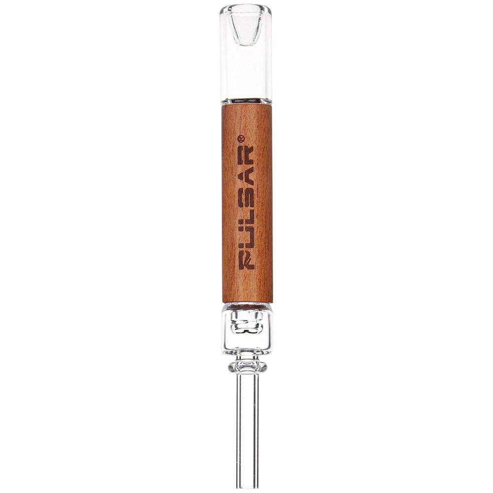 Pulsar Quartz & Wood Deco Dab Straw - 5.75", BDD Wholesale