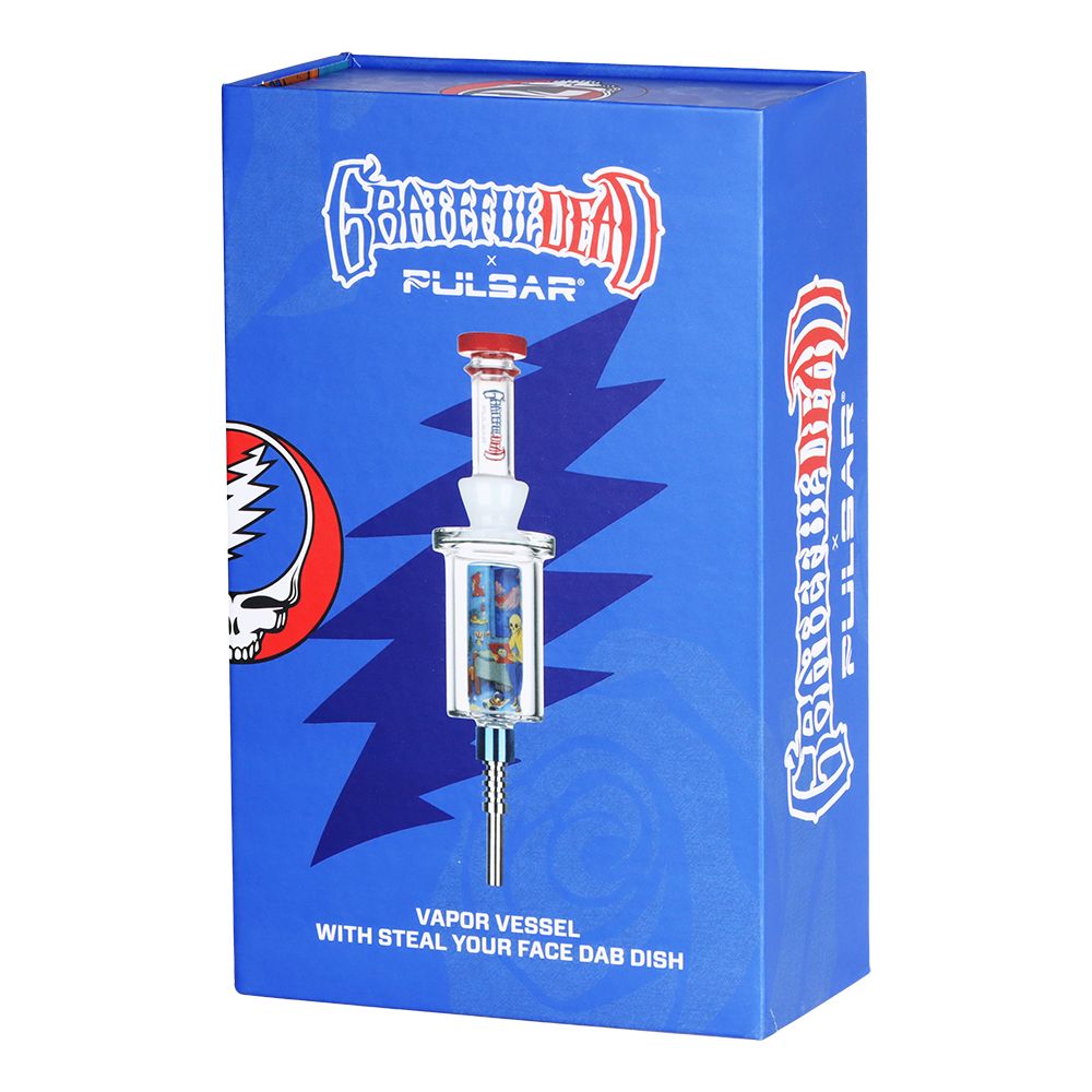 Grateful Dead x Pulsar Inside Print Vapor Vessel & SYF Dab Dish - 9.25" / Deadhead Dorm, BDD Wholesale