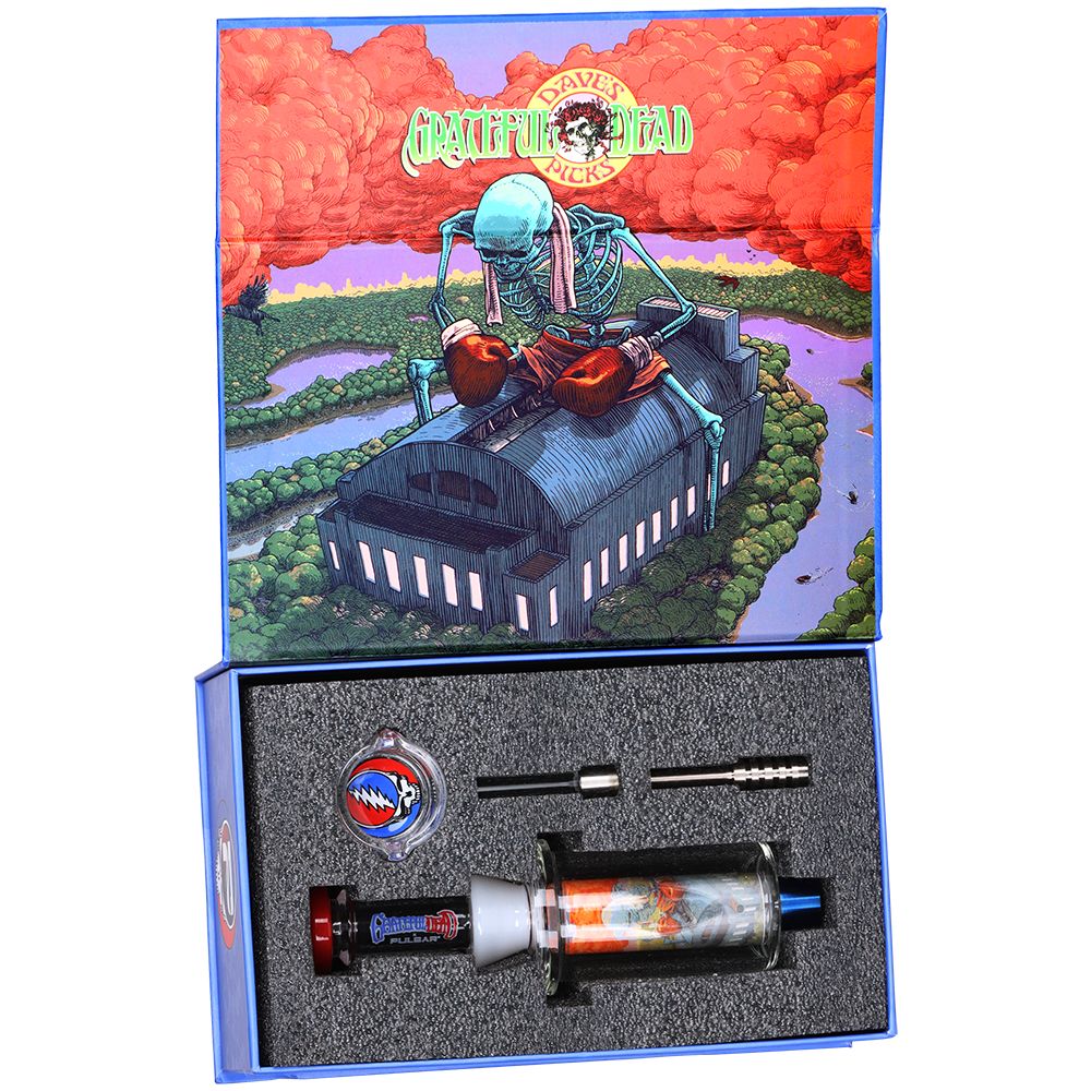 Grateful Dead x Pulsar Inside Print Vapor Vessel & SYF Dab Dish - 9.25" / Boxer, BDD Wholesale