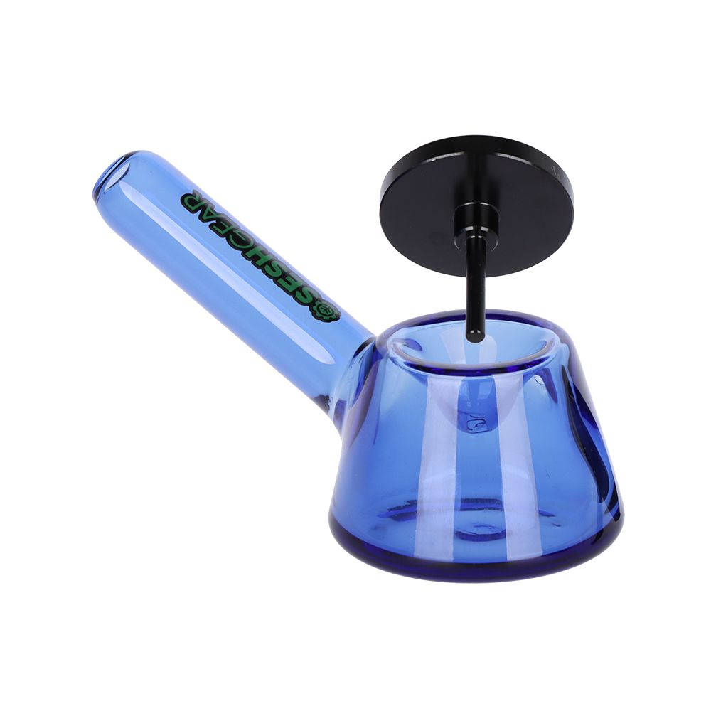 SeshGear Tamped and Poked Glass Hand Pipe - 4.75" / Colors Vary, BDD Wholesale