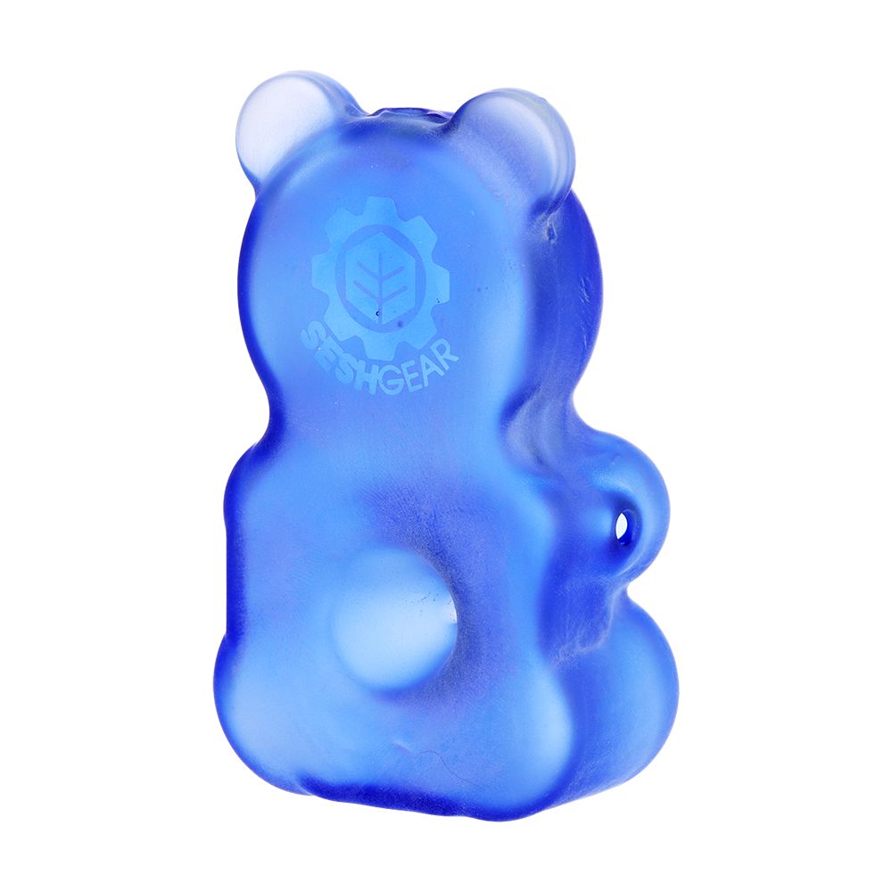 3CT BUNDLE - SeshGear Gummy Bear Glass Hand Pipe - 3.5" / Assorted Colors, BDD Wholesale