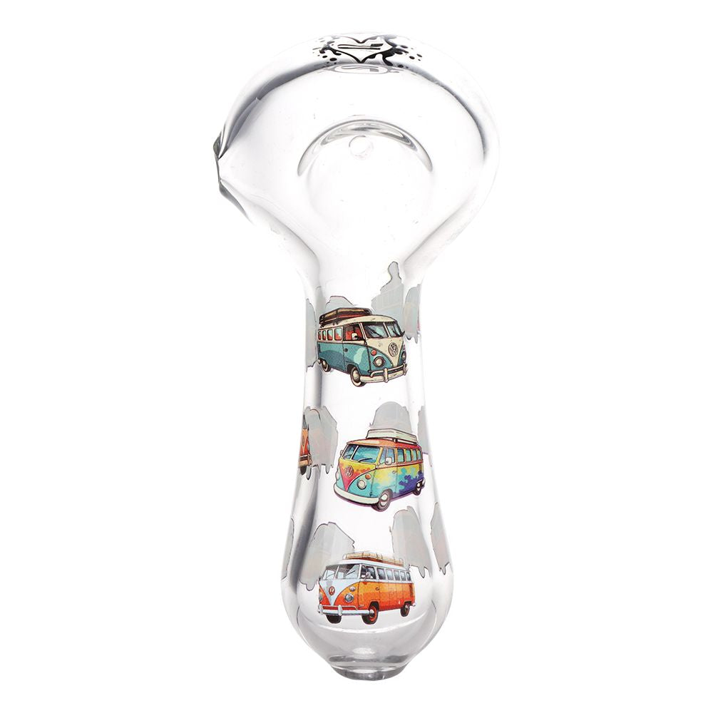 3CT BUNDLE - Pulsar VW Bus Glass Spoon Pipe - 4.5", BDD Wholesale