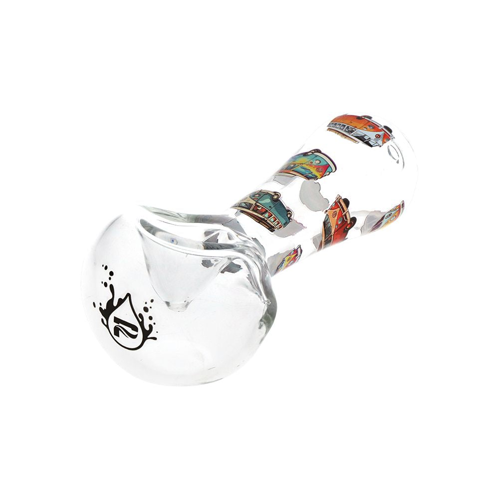 3CT BUNDLE - Pulsar VW Bus Glass Spoon Pipe - 4.5", BDD Wholesale