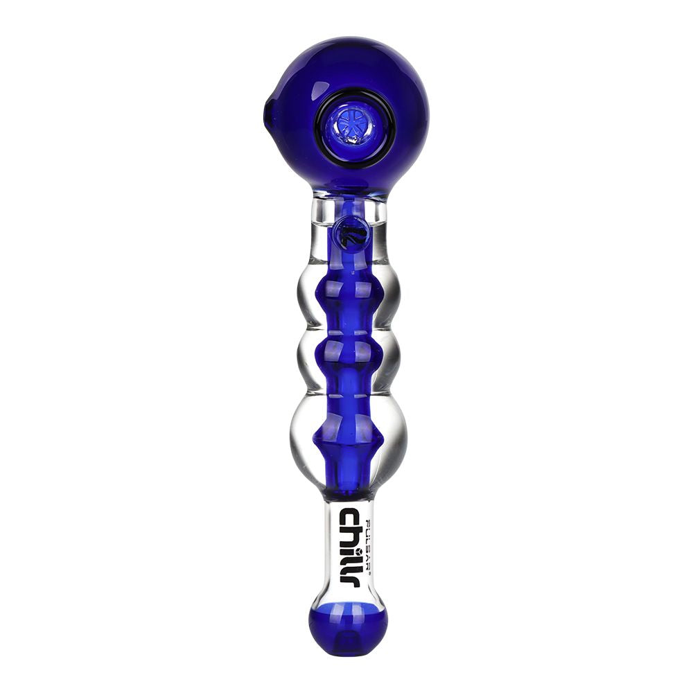 Pulsar Chillr Glycerin Glass Hand Pipe - 7.5" / Blue, BDD Wholesale