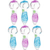 6CT BUNDLE - SeshGear Glowing Squiggles Glass Spoon Pipe - 4" / Assorted Colors, BDD Wholesale