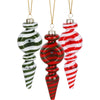 3CT BUNDLE - Pulsar Christmas Ornament Glass Hand Pipe - 4" / Assorted Colors, BDD Wholesale