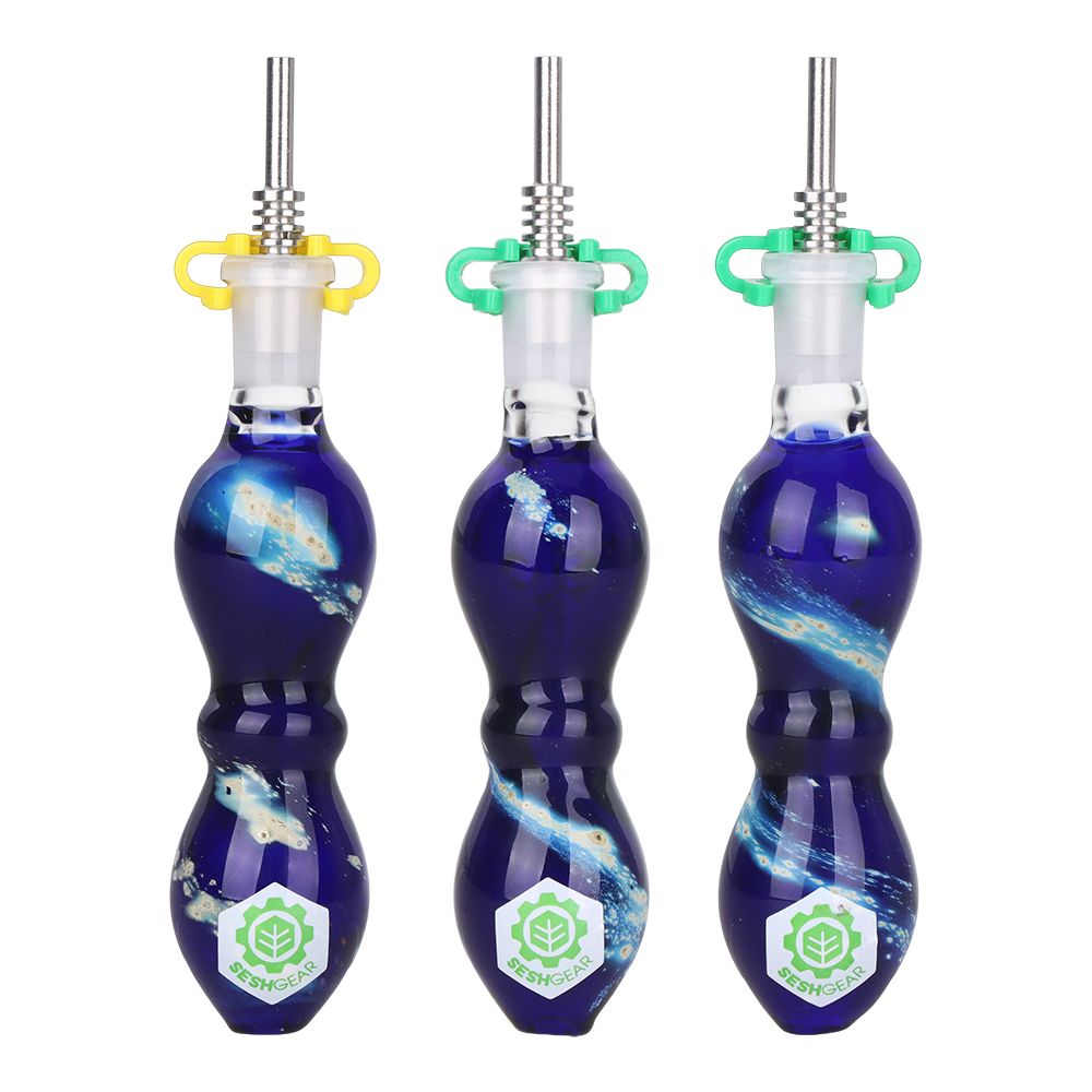 3CT BUNDLE - SeshGear Galactic Stew Dab Straw w/ Titanium Tip - 4.25", BDD Wholesale