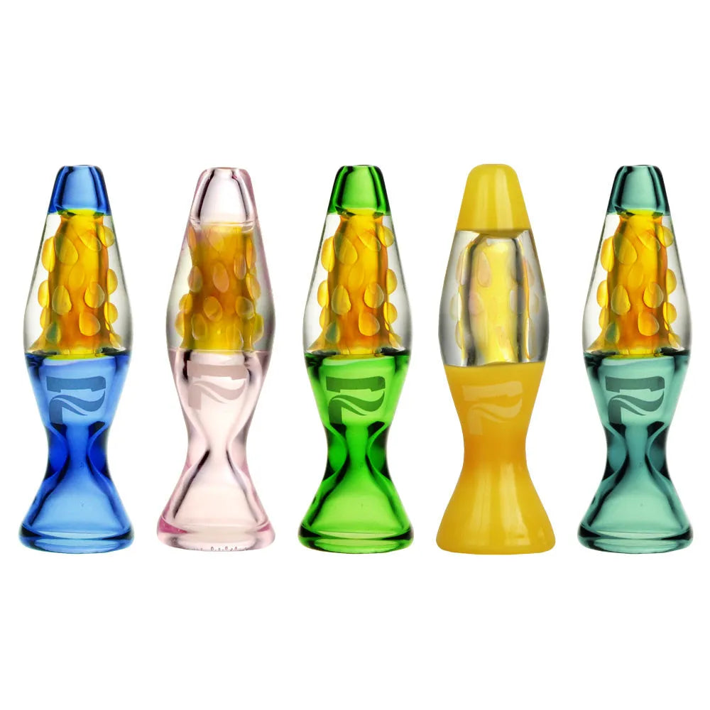 Pulsar Lava Lamp One Hitter - 3" / Colors Vary, BDD Wholesale