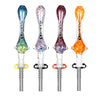 Pulsar Candy Frit Twist Dab Straw - 7.5"/Colors Vary, BDD Wholesale