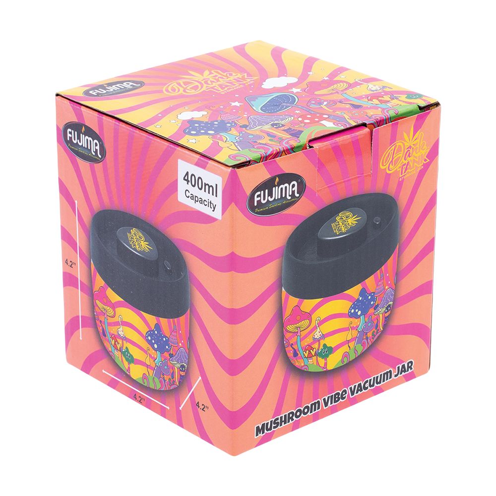 Fujima Dank Tank Vacuum Glass Jar - 4.2" / Mushroom Vibe, BDD Wholesale