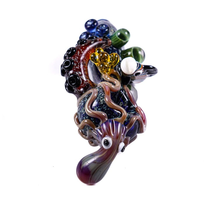 MK Glass Sea-life Octopus Premium Hand Pipe