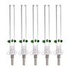 5CT BUNDLE - Glass Honey Straw w/ Titanium Tip - 6" / Clear, BDD Wholesale