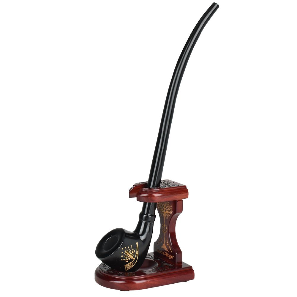 Pulsar Shire Pipes x LoTR BOROMIR Pipe & MIDDLE-EARTH Pipe Stand Bundle - 13", BDD Wholesale