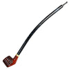 Pulsar Shire Pipes Curved Engraved Cherry Wood Tobacco Pipe - 15", BDD Wholesale