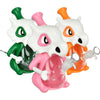 Skull Beast Silicone and Glass Water Pipe + Dab Tool - 8.75" / 14mm F / Colors Vary, BDD Wholesale