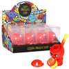 8CT DISPLAY - Little Devil Secret Stash Silicone Hand Pipe - 4", BDD Wholesale