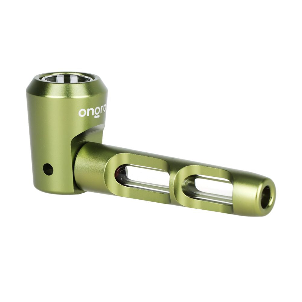 ONGROK Aluminum & Glass Spoon Pipe | 4.25", BDD Wholesale