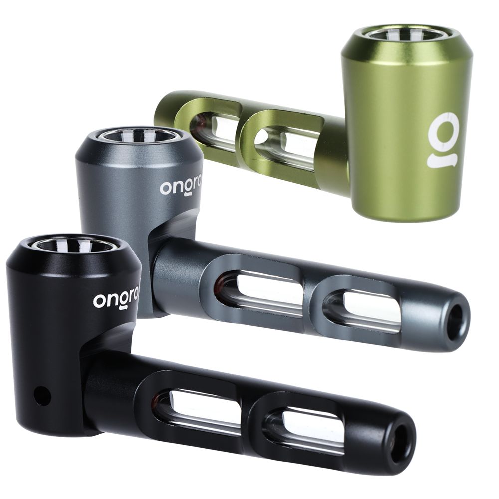 ONGROK Aluminum & Glass Spoon Pipe | 4.25", BDD Wholesale