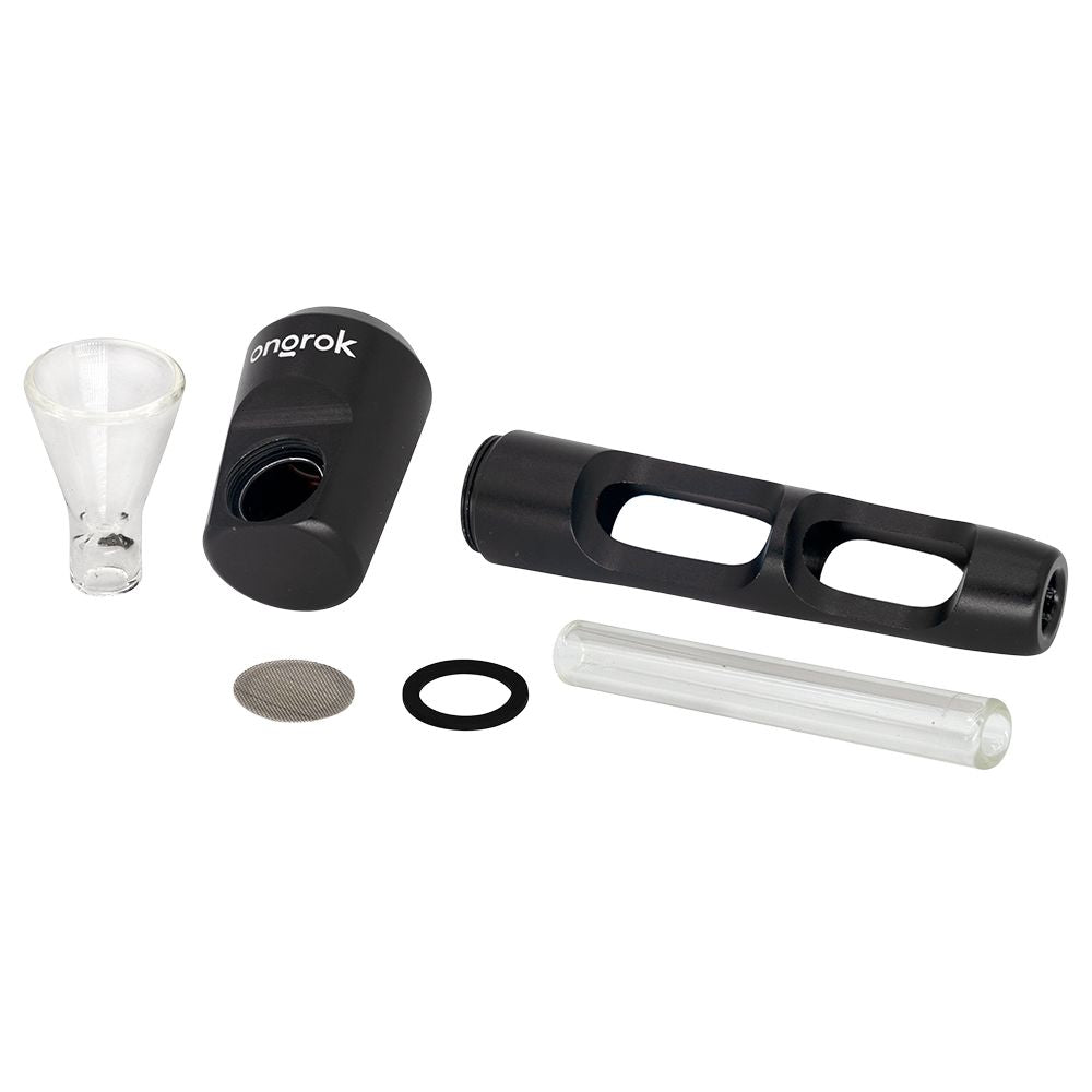 ONGROK Aluminum & Glass Spoon Pipe | 4.25", BDD Wholesale