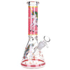 Pink Unicorn Beaker Glass Water Pipe - 10" / 14mm F, BDD Wholesale