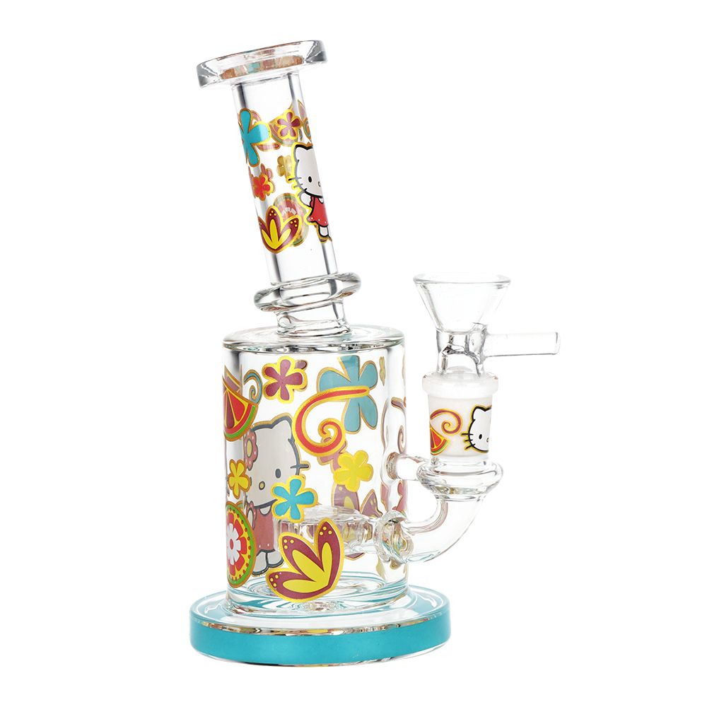Salutations Kitty Glass Water Pipe | 6.25" | 14mm F, BDD Wholesale