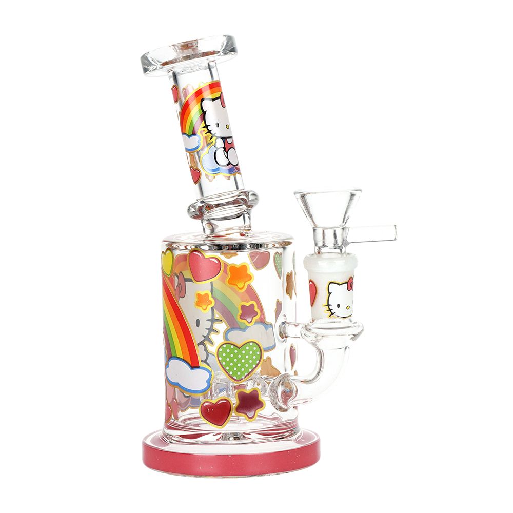 Salutations Kitty Glass Water Pipe | 6.25" | 14mm F, BDD Wholesale