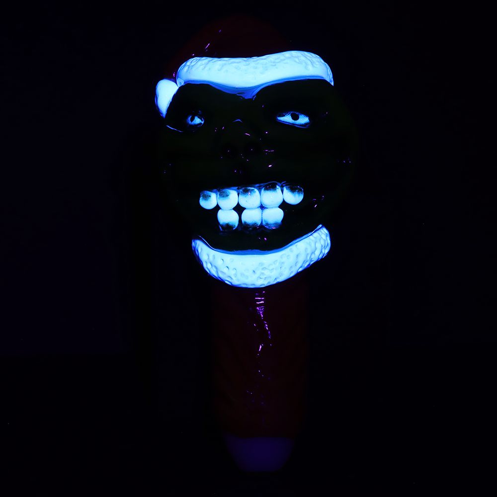 Grinch Enamel Resin Sculpted Glass Spoon Pipe - 6", BDD Wholesale