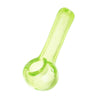 Green Glow In Dark Glass Spoon Pipe - 3.75", BDD Wholesale